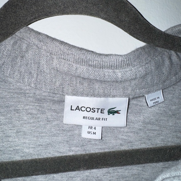 Lacoste Men's Polo Shirt in Heather Gray - Picture 3 of 3
